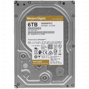 Корпоративный жесткий диск повышенной надежности HDD  6Tb Western Digital GOLD WD6003FRYZ SATA